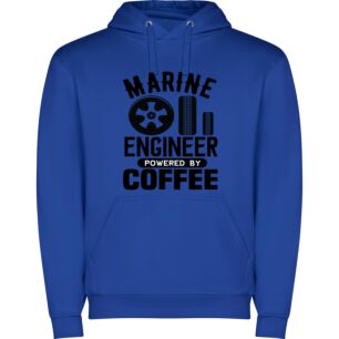 Coffee-Fueled Marine Engineer Φούτερ με κουκούλα