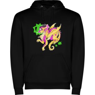 Colorful Anthropomorphic Dragonscape Φούτερ με κουκούλα