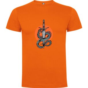Colorful Snake Sword Design Tshirt