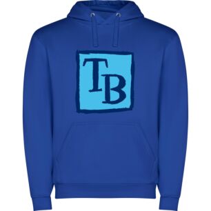 Colorful T-inspired Brand Mark Φούτερ με κουκούλα σε χρώμα Μπλε 3-4 ετών