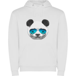 Cool Panda Vibes Φούτερ με κουκούλα σε χρώμα Λευκό 3-4 ετών