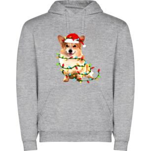 Corgi's Heavenly Christmas Sparkle Φούτερ με κουκούλα