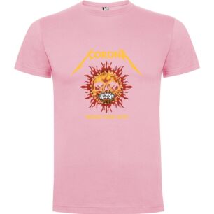 Corona Skull Art Tshirt σε χρώμα Ροζ XLarge