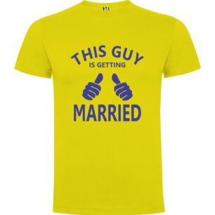 Corrected Groom's Wedding Sign Tshirt σε χρώμα Κίτρινο Large