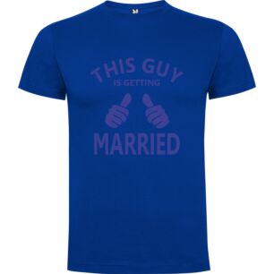 Corrected Groom's Wedding Sign Tshirt σε χρώμα Μπλε Small