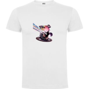Cosmic Cat Conquest Tshirt σε χρώμα Λευκό 7-8 ετών