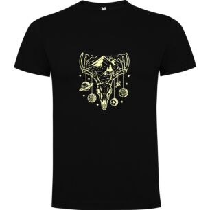 Cosmic Deer Skull Tattoo Tshirt