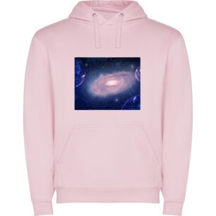 Cosmic Marvel: Spiral Galaxy Φούτερ με κουκούλα σε χρώμα Ροζ 3-4 ετών