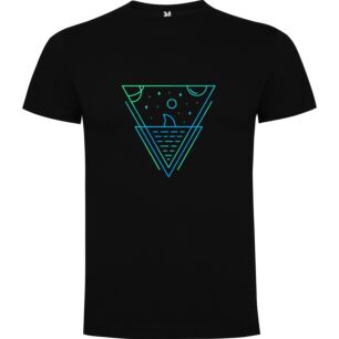 Cosmic Neon Triangle Tshirt