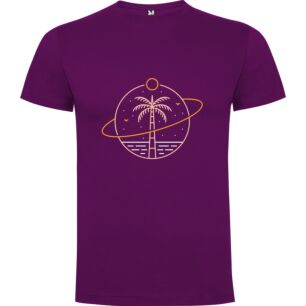 Cosmic Palm Delight Tshirt σε χρώμα Μωβ XLarge