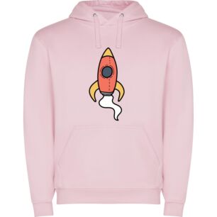 Cosmic Rocket Blast Φούτερ με κουκούλα σε χρώμα Ροζ Large