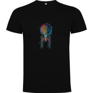 Cosmic Starship Odyssey Tshirt σε χρώμα Μαύρο 9-10 ετών