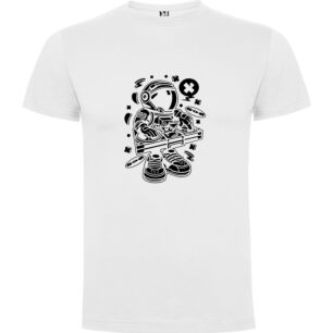 Cosmo DJ Astronaut Tshirt σε χρώμα Λευκό XLarge