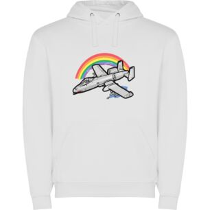Cotton Candy Rainbow Spectacle Φούτερ με κουκούλα σε χρώμα Λευκό 7-8 ετών