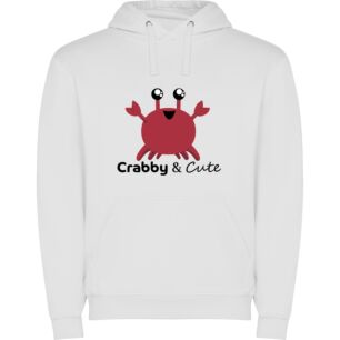 Crabtastic Cutie Φούτερ με κουκούλα σε χρώμα Λευκό 11-12 ετών
