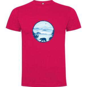Craggy Mountain Bear Tshirt σε χρώμα Φούξια 3-4 ετών