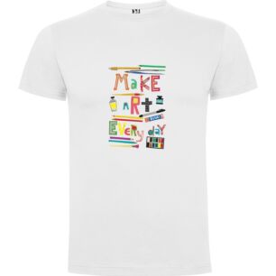 Create Daily Masterpiece Tshirt σε χρώμα Λευκό 7-8 ετών