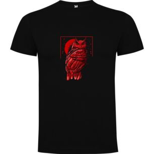 Crimson Lunar Owl Tshirt