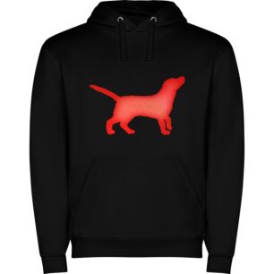Crimson Stance: Canine Icon Φούτερ με κουκούλα