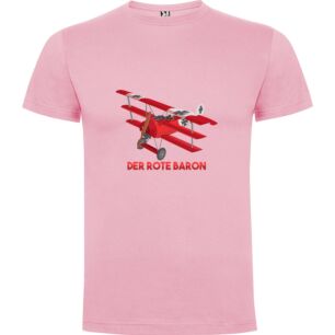 Crimson WWII Airplane Tshirt