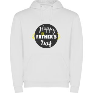 Crowned Love: A Father's Day Φούτερ με κουκούλα σε χρώμα Λευκό 3-4 ετών