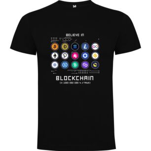 Crypto Canvas: Believe & Blockchain Tshirt