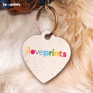 Personalized Dog Heart Tag 