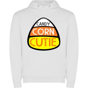 Cute Candy Corn Cutie Φούτερ με κουκούλα σε χρώμα Λευκό Small