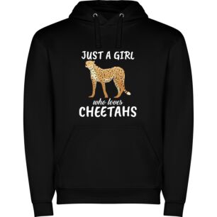 Cute Girl, Cheetah World Φούτερ με κουκούλα