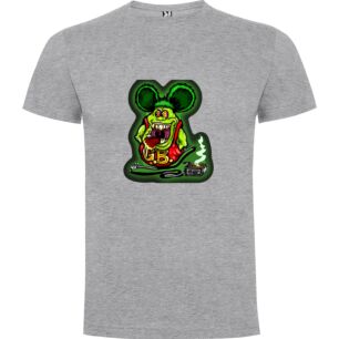 Cyberpunk Mouse Drawings Tshirt σε χρώμα Γκρι 3-4 ετών