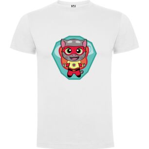 Cyborg Cat Hero Tshirt σε χρώμα Λευκό 5-6 ετών