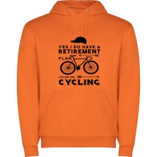 Cycling into Retirement Bliss Φούτερ με κουκούλα