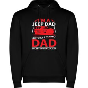 Dad Rides Jeep Love Φούτερ με κουκούλα