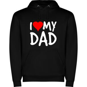 Dad's Love in Black Φούτερ με κουκούλα