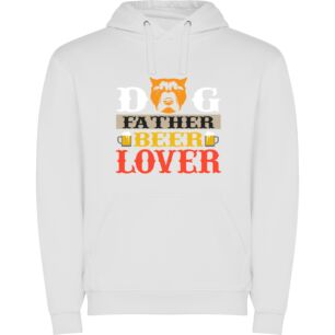 Daddy's Beer Lover Pup Φούτερ με κουκούλα σε χρώμα Λευκό XXLarge