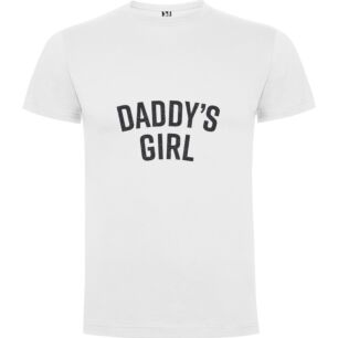 Daddy's Girly Background Tshirt σε χρώμα Λευκό 3-4 ετών
