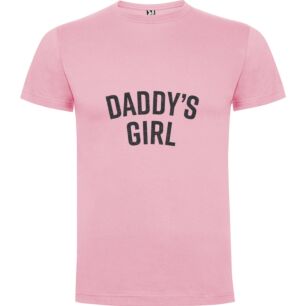 Daddy's Girly Background Tshirt σε χρώμα Ροζ 3-4 ετών