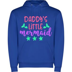 Daddy's Mermaid: Hand-drawn Elegance Φούτερ με κουκούλα