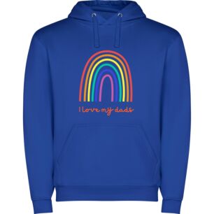 Daddy's Rainbow Love Φούτερ με κουκούλα σε χρώμα Μπλε 3-4 ετών