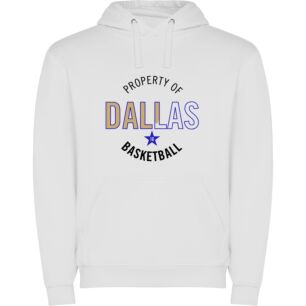 Dallas Hoop's Detailed Emblem Φούτερ με κουκούλα σε χρώμα Λευκό 11-12 ετών
