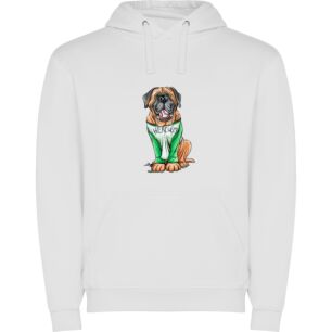Dapper Dog Mascot Masterpiece Φούτερ με κουκούλα σε χρώμα Λευκό 3-4 ετών