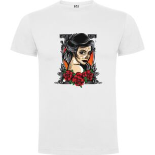 Deadly Rose Queen Tshirt σε χρώμα Λευκό XXXLarge(3XL)