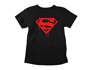 Death of Superman Logo Black TShirt