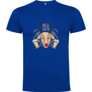 Deerly Merry Beer Logo Tshirt σε χρώμα Μπλε XXXLarge(3XL)