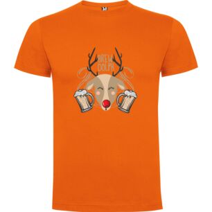 Deerly Merry Beer Logo Tshirt σε χρώμα Πορτοκαλί Medium