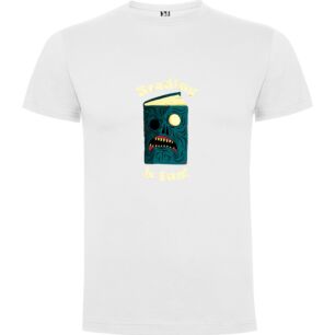 Demonic Fun Reading Book Tshirt σε χρώμα Λευκό 3-4 ετών
