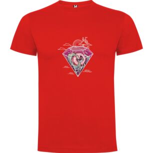 Diamond Gaze: Digital Illustration Tshirt