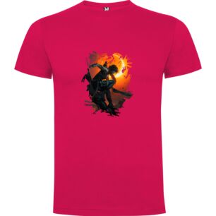 Digital Lara's Deadly Pose Tshirt σε χρώμα Φούξια 11-12 ετών