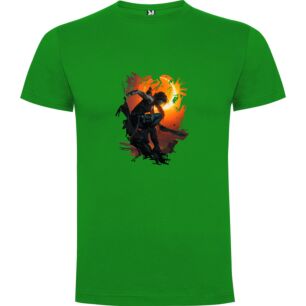Digital Lara's Deadly Pose Tshirt σε χρώμα Πράσινο 3-4 ετών