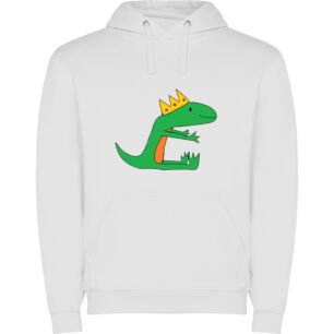 Dino Crown: Rex's Inspiration Φούτερ με κουκούλα σε χρώμα Λευκό 9-10 ετών